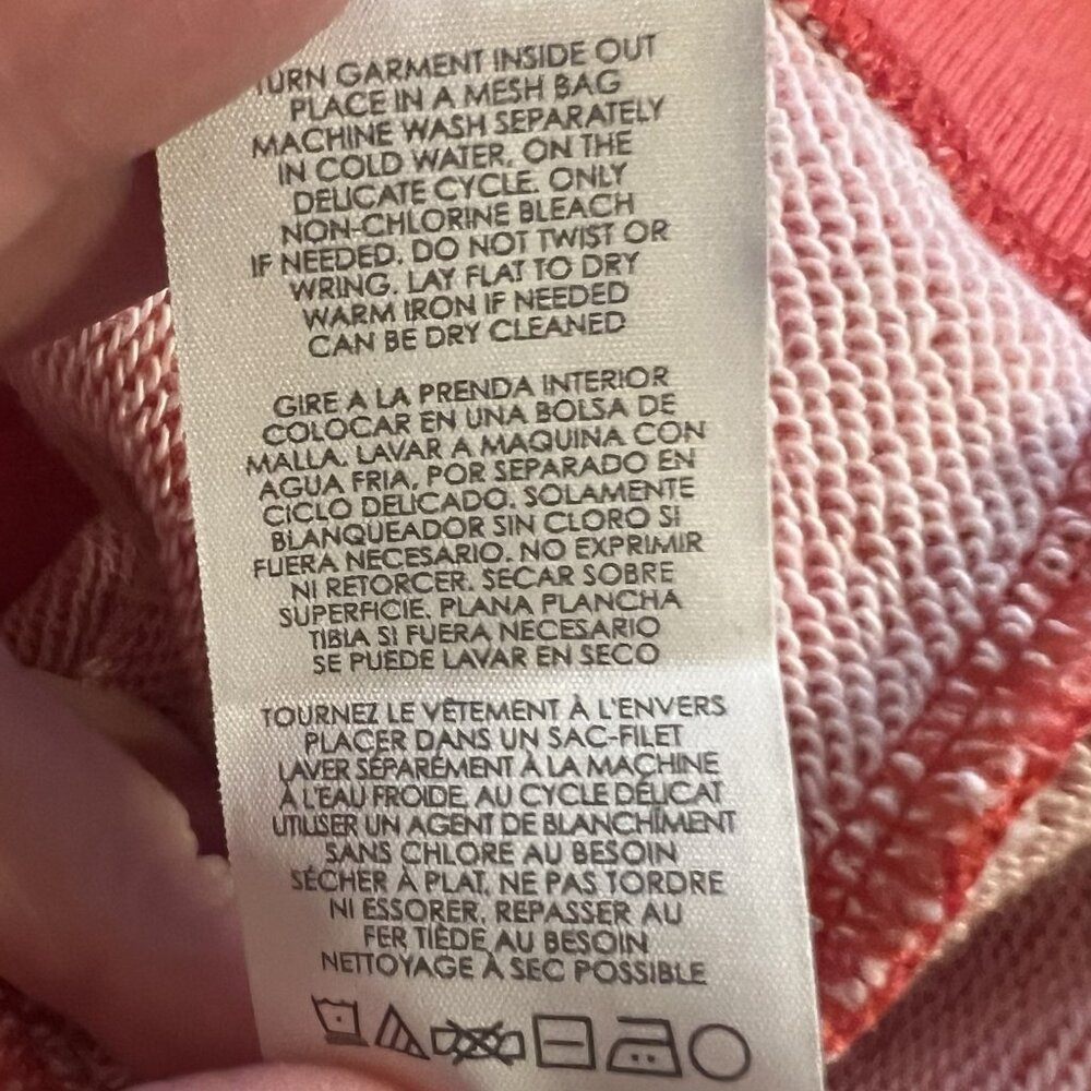 Cabi Deluxe Hoodie Jacket Size Small Women’s Orange Full Zipper Pockets Long Slv - Picture 8 of 8